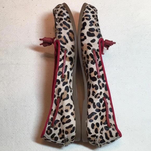🍁Sperry leather Top-sider animal print slip on shoes size 7 - Picture 8 of 8